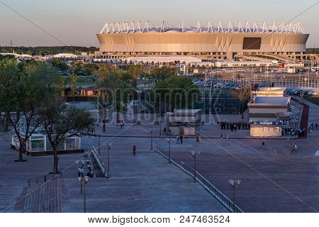 Rostov-on-don, Russia - June 7, 2018: Evening View Rostov Arena Stadium For Football World Cup 2018.