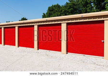 Numbered Self Storage And Mini Storage Garage Units Ii
