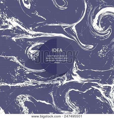Vector Texture With A Marble Effect. Modern Stone Texture Design. Abstract Background With The Flowi