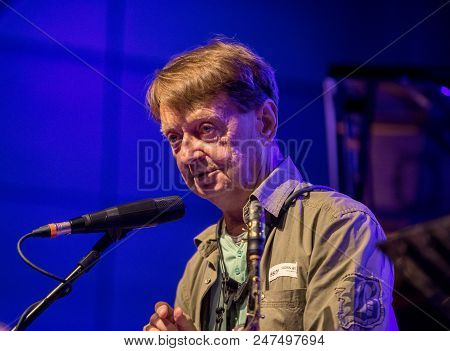 Cracow, Poland - June 29, 2018: Zbigniew Namyslowski Quintet  Live On Stage Of Manggha Museum Of Jap