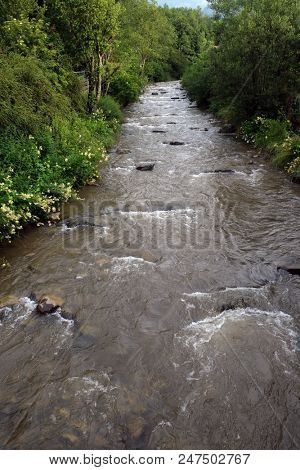 Lieser River in Rennweg am Katschber, Austria