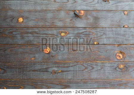 Shou Sugi Ban Wooden Background With Wood Knots