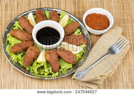 Traditional Delicious Turkish Foods; Bulgur Kofte, Cig Kofte.