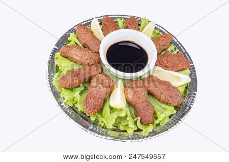 Traditional Delicious Turkish Foods; Bulgur Kofte, Cig Kofte.