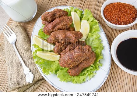 Traditional Delicious Turkish Foods; Bulgur Kofte, Cig Kofte.