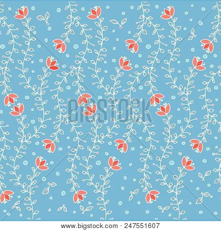 Vintage  Floral Pattern. Vector Illustration For Your Design