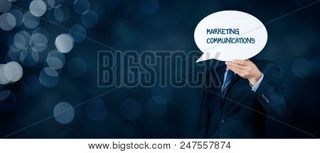 Marketing Specialist With Marketing Communications Text On Speech Bubble.