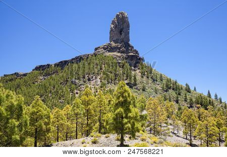 Gran Canaria, View From Las Cumbres, The Highest Areas Of The Island, Towards Teide On Tenerife
