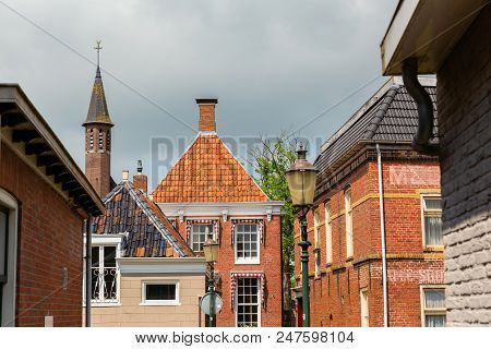 Picture Of A Cityscape With Old Houses In Appingedam, Netherlands