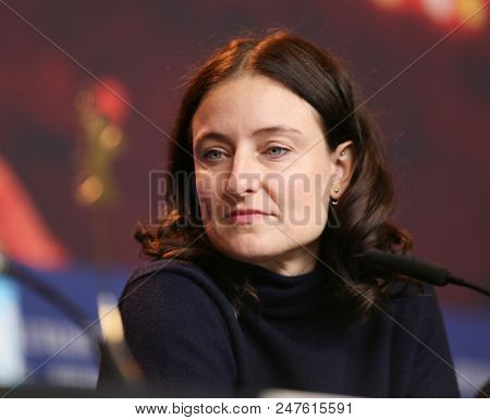 Adele Romanski is seen at the International Jury press conference during the 68th Berlinale International Film Festival Berlin at Grand Hyatt Hotel on February 15, 2018 in Berlin, Germany. 