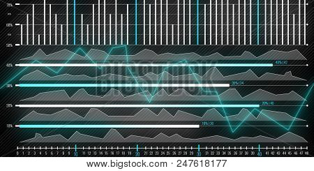 Motion Of Financial Graphic Charts Suitable For Forex Traiding Market And Financial Investments. 3d 