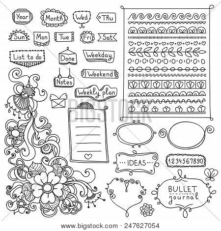 Bullet Journal Hand Vector Photo Free Trial Bigstock