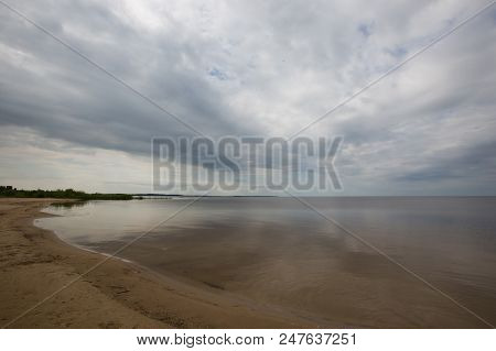 Summer Peipsi Lake Landscape