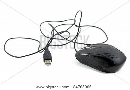 Black Wired Usb Mouse