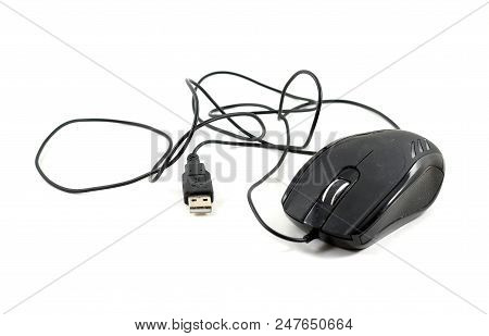 Black Wired Usb Mouse