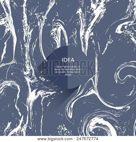 Vector Texture With A Marble Effect. Modern Stone Texture Design. Abstract Background With The Flowi