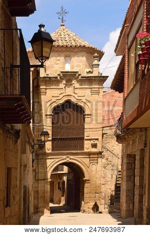Chapel Of Sant Antonio In The Village Of Cretas, Teruel Province, Argaon, Spain