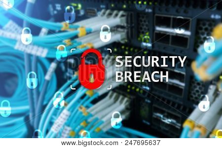 Big Data Analytics, Internet And Modern Technology Concept On Server Room Background.