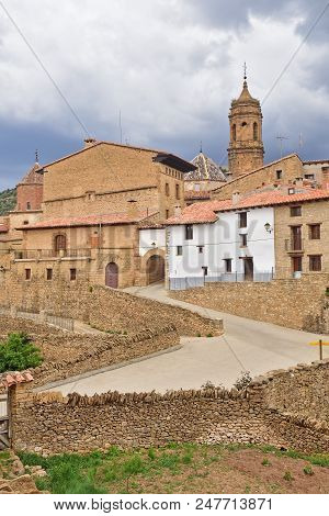 Village Of La Iglesuela Del Cid, Maestrazgo, Teruel Province, Aragon, Spain