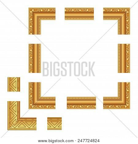 Gold Frame, Gold Classical Frame For A Picture