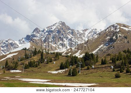 Mountains Of The Zailiysky Alatau In Summer Near Almaty, Kazakhstan