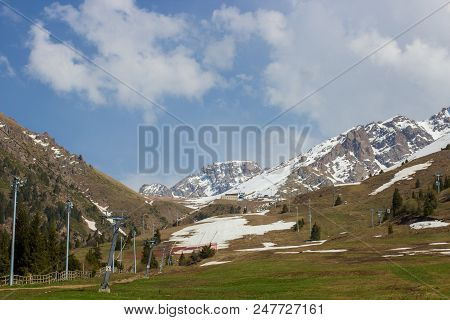Mountains Of The Zailiysky Alatau In Summer Near Almaty, Kazakhstan