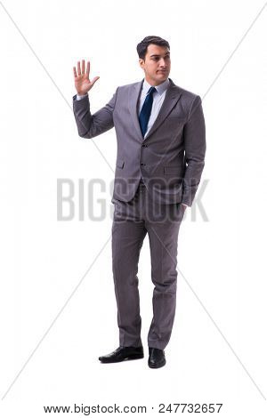 Businessman isolated on white background