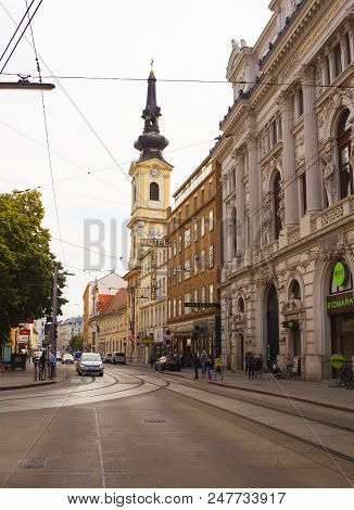 Vienna, Austria - May, 22: View Of The St. Johannes Der Taufer Church On May 22, 2018