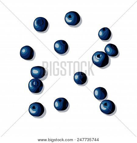 The Berry Lying On A White Background