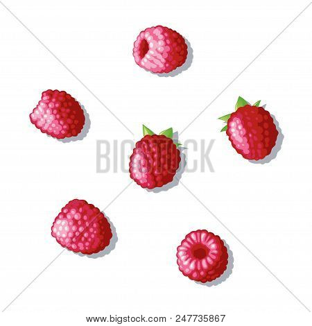 The Berry Lying On A White Background