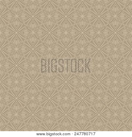 Abstract Flowers Seamless Pattern Colorful Tiles Vector Illuctration. Can Be Used For Wallpaper, Pat