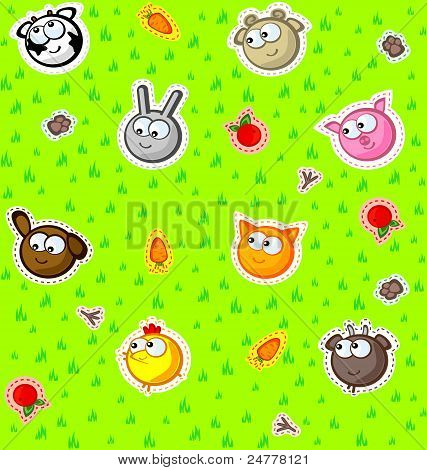 Textura de animais de fazenda