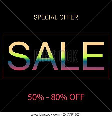Vector Elegant, Shiny And Metal Steel Gradient Template For Chrome Border, Silver Frame, Ribbon Or L