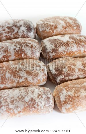 Bolos de mel com geléia de frutas