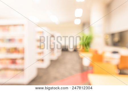 Seating And Reading Areas In Public Asian Library