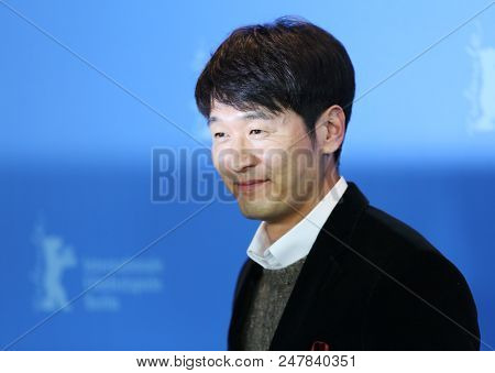 Lee Sung-jae poses at the 'Human, Space, Time and Human' photo call during the 68th Berlinale International Film Festival Berlin at Grand Hyatt Hotel on February 17, 2018 in Berlin, Germany.