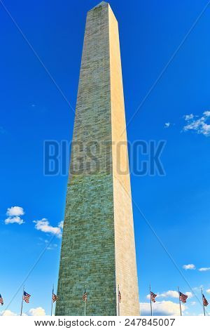 Washington, Usa, Washington Monument Is An Obelisk On The National Mall.