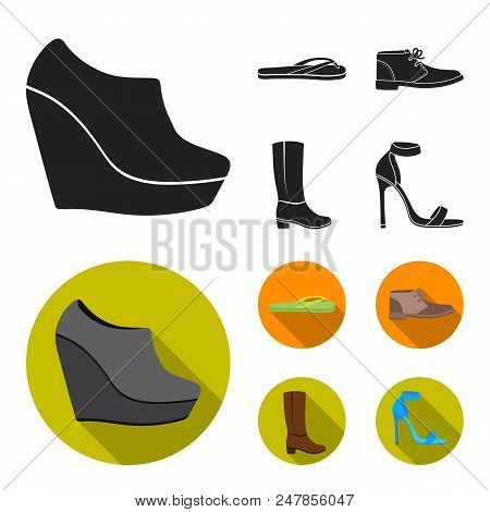 Autumn Black Shoes On A High Platform, Flip-flops Green For Relaxation, Sandy Men Autumn Shoes, High