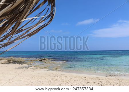 Ayia Napa Beach With Jetskis On Crystal Clear Water