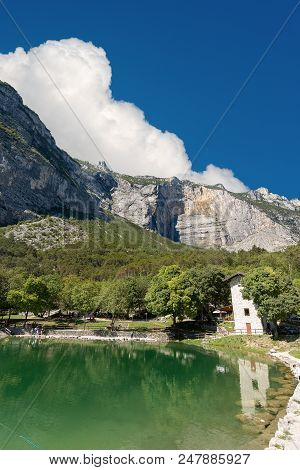 Bagattoli Lake, Small Alpine Lake In The Sarca Valley (valle Del Sarca), Trentino Alto Adige, Italy,