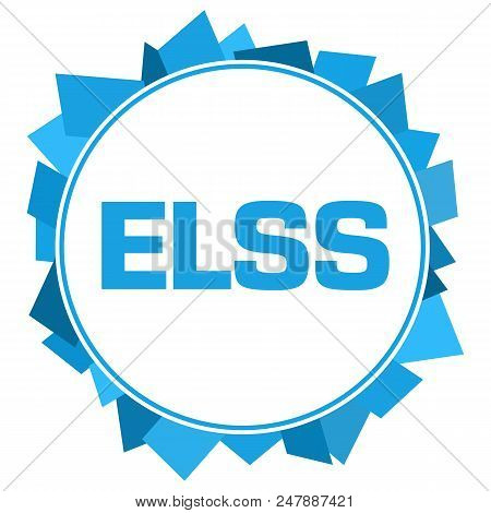 Elss - Equity Linked Savings Scheme Text Written Over Blue Background.