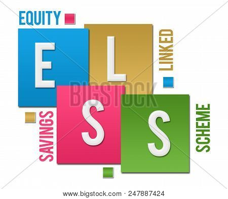 Elss - Equity Linked Savings Scheme Text Written Over Colorful Background.