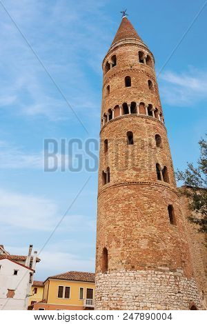 Medieval Bell Tower (1038) Of The Cathedral Of Caorle (santo Stefano Protomartire) - Venice - Veneto
