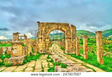 Berbero-roman Ruins At Djemila. Unesco World Heritage In Algeria