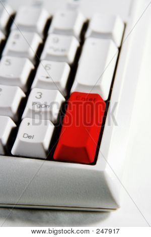 Stolní klávesnici zadejte červená