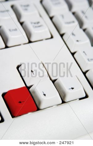 Klávesy se šipkami vlevo červený