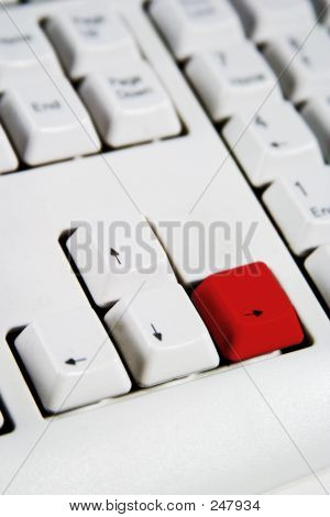 Klávesy se šipkami vlevo červený
