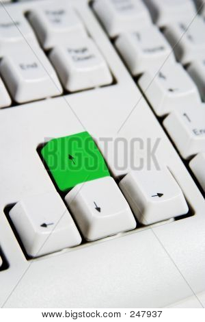 Šipkami nahoru zelená