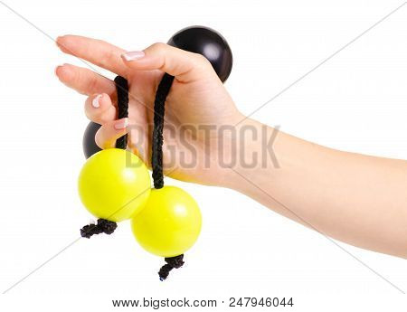 Patica In Hand On White Background Isolation
