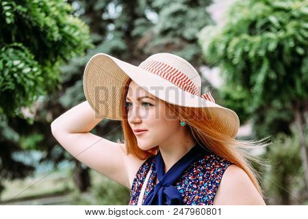 Goal Oriented Girl Goes Hair Looks Forward